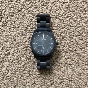 Fossil Black Stainless Steel Watch